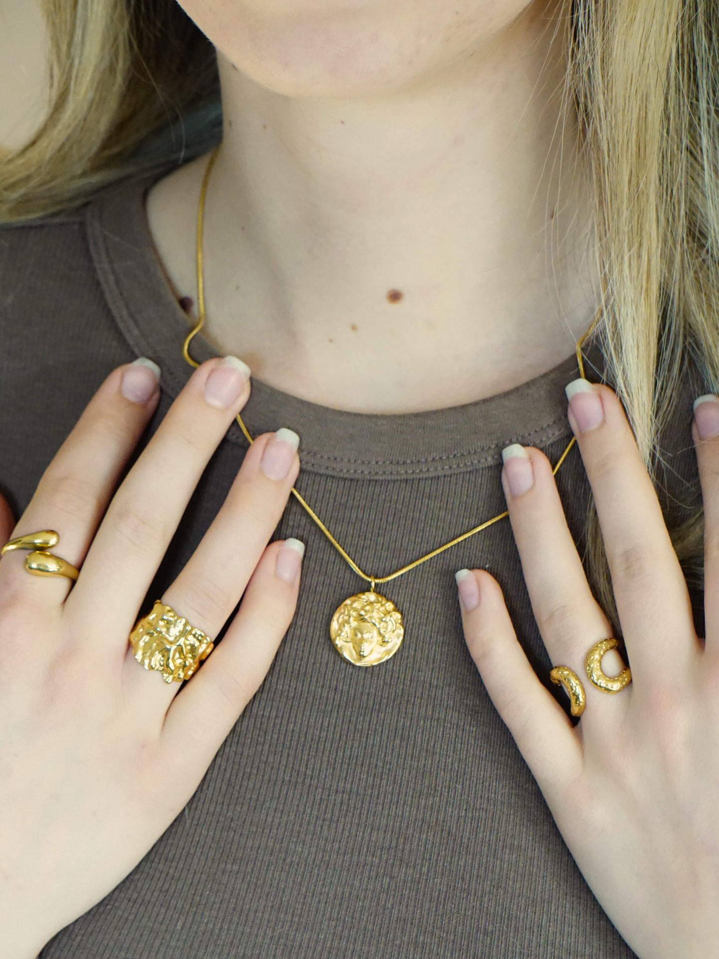 Medusa necklace