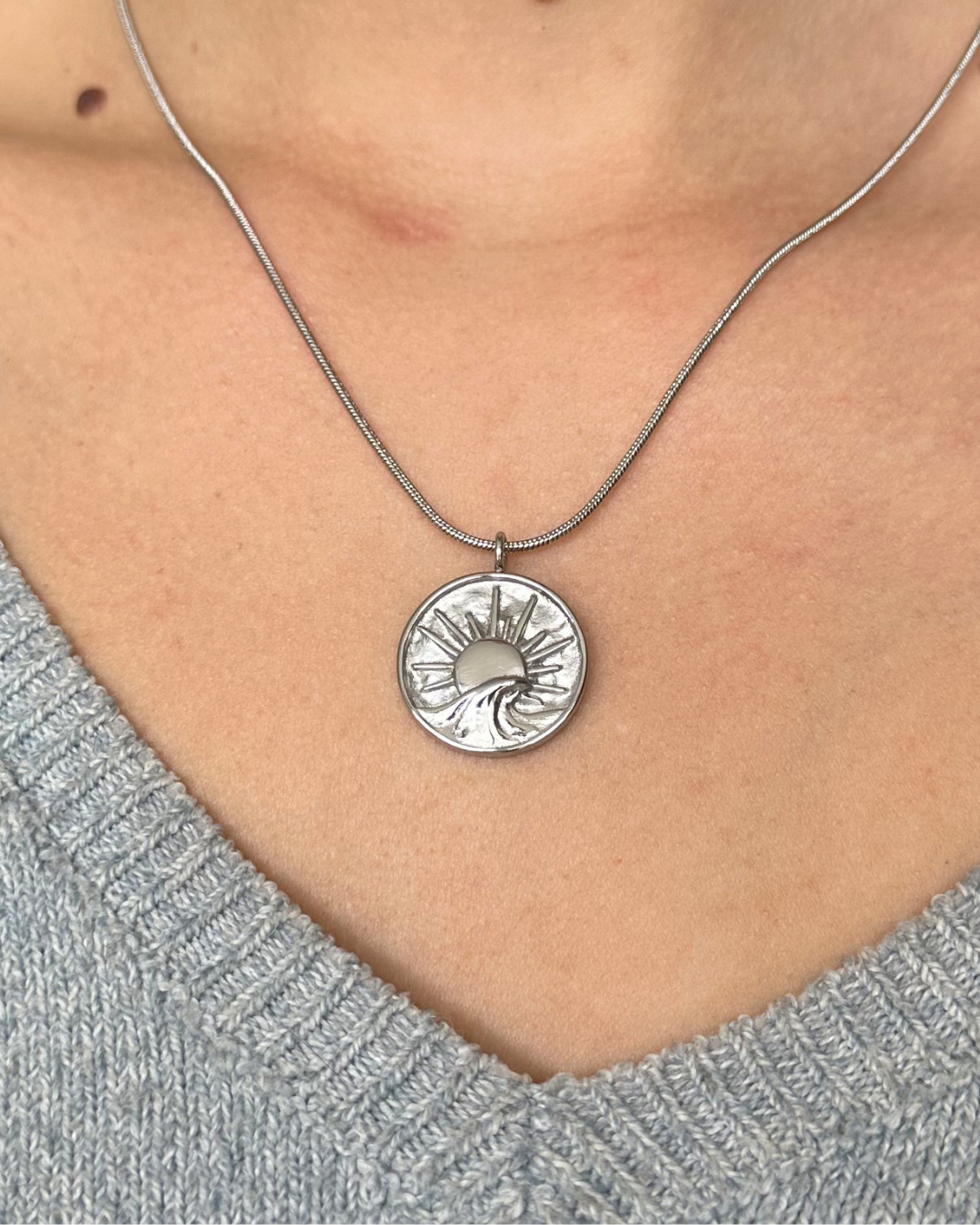 SUNRISE HALSKETTE SILBER